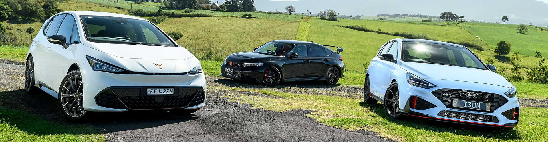 Hyundai i30N vs Honda Civic Type R vs Cupra Born