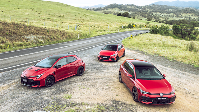 Toyota GR Corolla, VW Golf GTI and Hyundai i30N