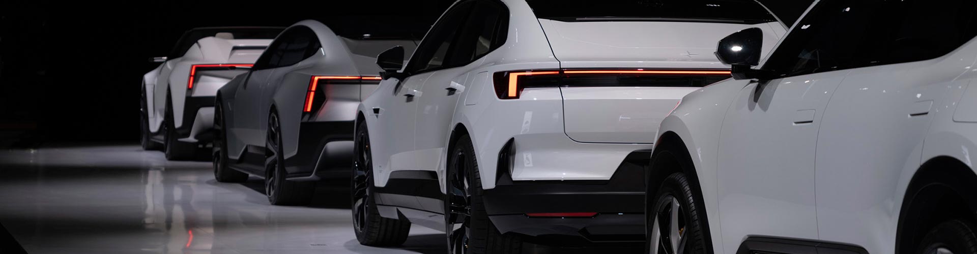 Line up of Polestar EVs