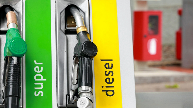 Front view of petrol bowser