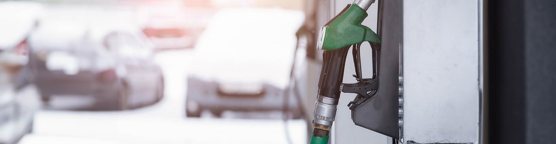 Grainy image of a fuel bowser with a blurred background