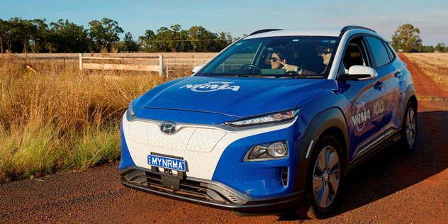 NRMA's EV on the road in the outback