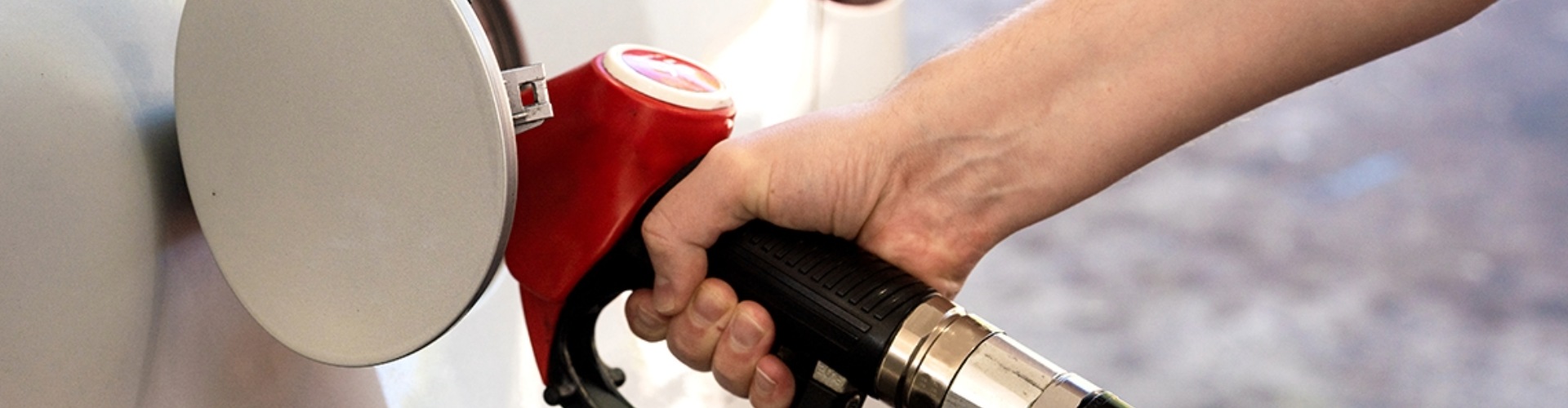 Someone filling their car with petrol