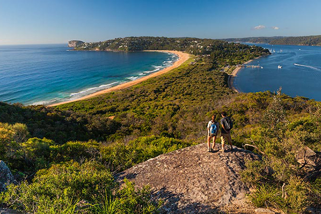 Walking through Ku-ring-gai Chase National Park