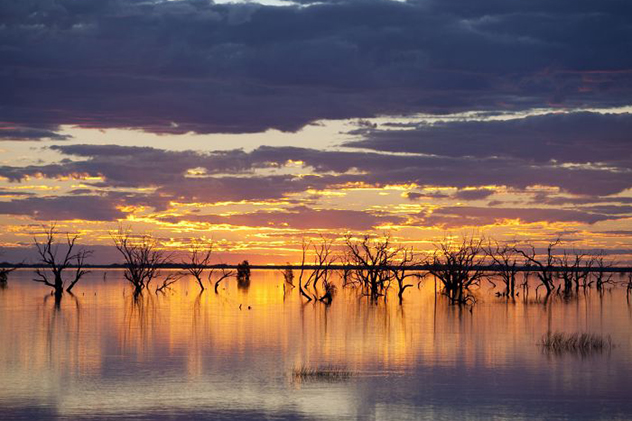 Menindee Lakes in outback NSW