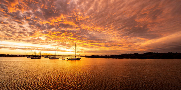 Clarence River at sunset