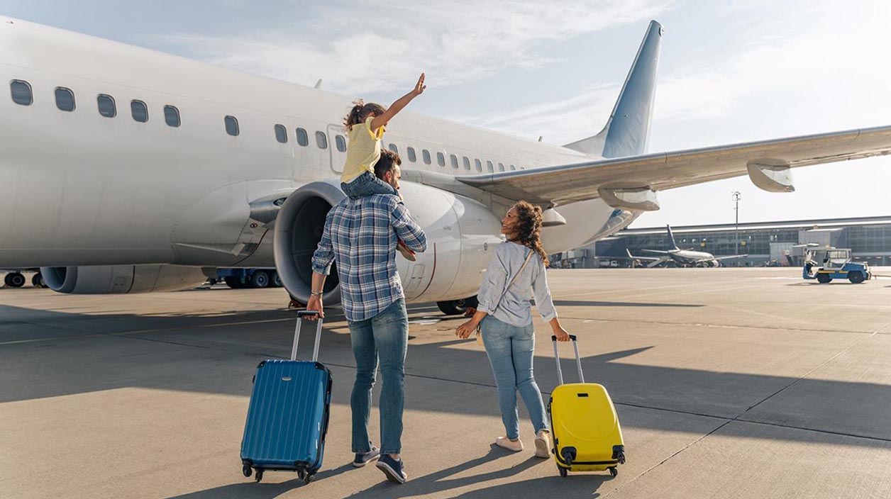 Family holiday plane IDP