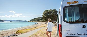 Apollo Motorhomes woman by beach