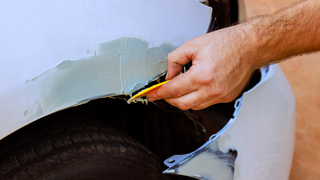 Car paint scratch dent damage repair